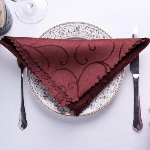 High-grade jacquard mouth cloth napkinsl Hotel bar restaurant wedding dining table Cloth table Napkin fabric placemats 4.8