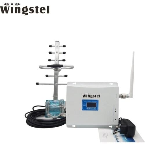 Wingstel Wireless GSM Cell Phone Signal Repeater 2G 3G 4G LTE Network Mobile Signal Booster with Yagi Antenna