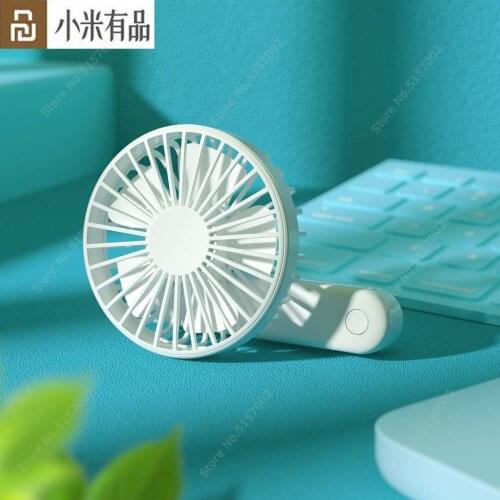 Youpin Qualitell Handheld Fan Three Wind Speeds 180° Folding Storage Fan USB Rechargeable Dual-use Portable Mini Fold Fan