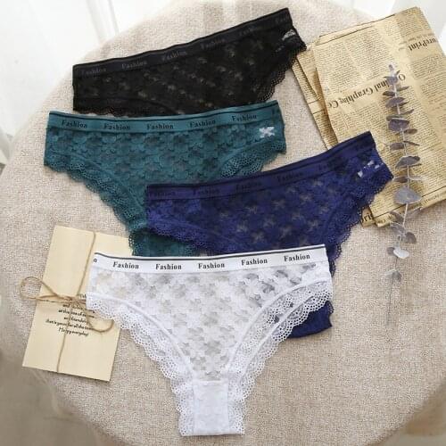 New Sexy Women Thong T back Female Deep V Pantys Underwear Hollow Out Lace G-String Panties Transparent Temptation Lingerie