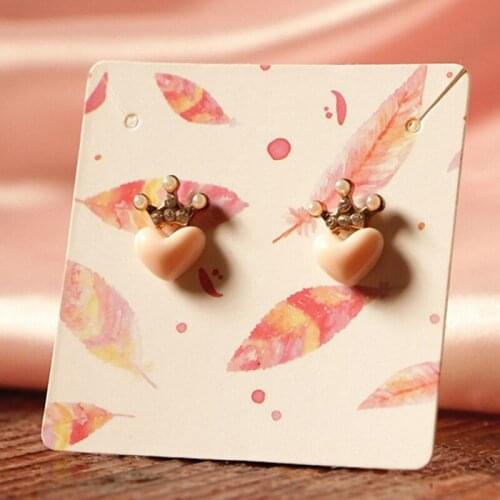 100 Pieces/Lot Jewelry Packaging & Display Card Brooch Earrings Hairpin Jewelry Display Price Tags DIY Handmade Packaging