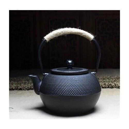 1200ML 1.2L CAST IRON TEAPOT PIG IRON TEA POT HIGH-GRADE IRON KETTLE KUNG FU TEA HEALTH IRON POT OXIDIZED UNCOATED FREE SHIPPING
