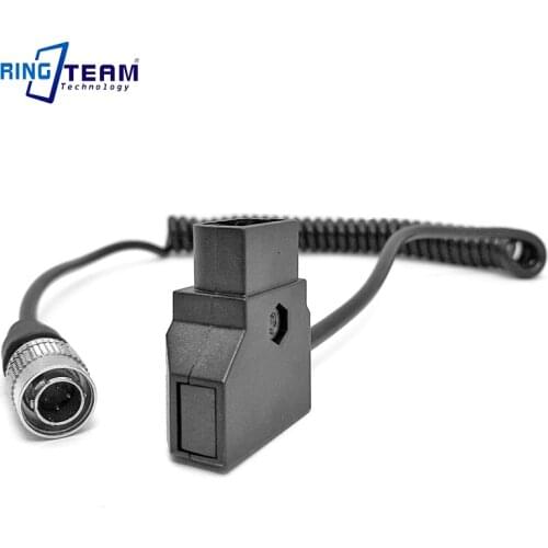 D-Tap To Hirose 4 Pin Connector Power Cable Spiral Coiled Cord for ZOOM F8 F4 Sound Equipment Device 688 633 644