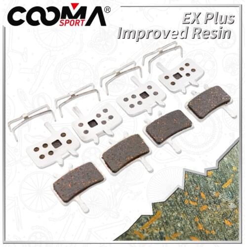 Bicycle Disc Brake Pads for Avid BB7, All Juicy 3 5 7 Models ; Alu-Alloy Backing + Ex Plus, 4 Pairs