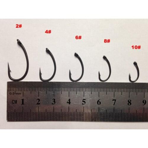 50PCS Curve Shank T Hook Dark Grey/Camo Green/Camo Brown Coated-Super Sharp-PTFE Coated FOR CARP FISHINGS-FISHHOOKS