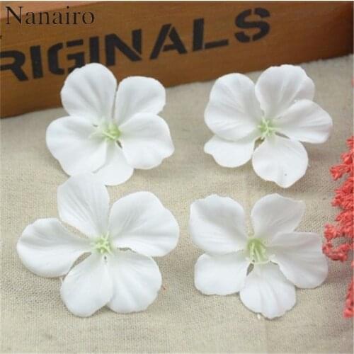 60pcs Silk Butterfly Orchid Artificial Flower Head For Wedding Car Home Decoration Flores Cymbidium Scrapbooking Flowers Plants