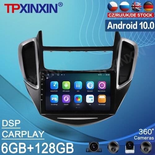 Android 10.0 128GB For Chevrolet Tracker Trax 2013-2018 Car Tape Radio Recorder Multimedia Player Stereo GPS Navi PX6 Head Unit