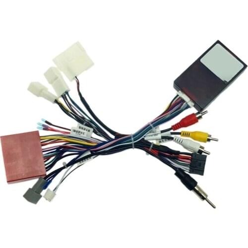 Car Audio 16PIN Power Cord Adapter Audio Harness with Canbus Box for Mazda 6 CX-5 2012-2015