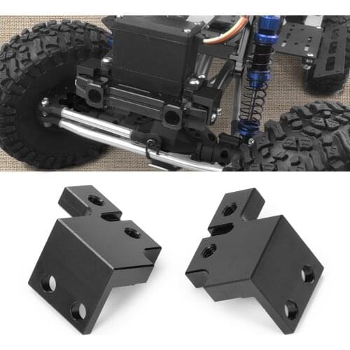 AXSPEED Metal Black Aluminum Front Servo Mount Plate for Axial SCX10 90046 1/10 RC Crawler Car Parts