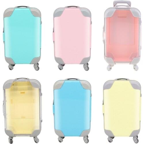 40JC Mini Trolley False Dolls Travel Suitcase Packing Case Eyelashes Packaging Box Simulation Luggage Storage Box