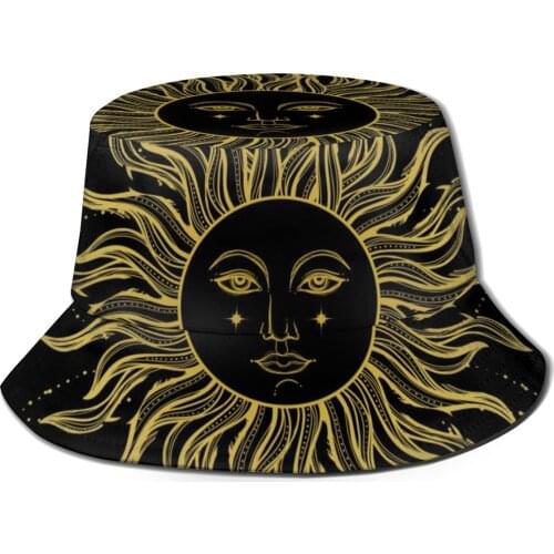 CINESSD 2020 Men Women Summer Sun Astronomy And Astrology Symbol Bucket Hat Bob Fisherman hat Outdoor Travel Sun Visor