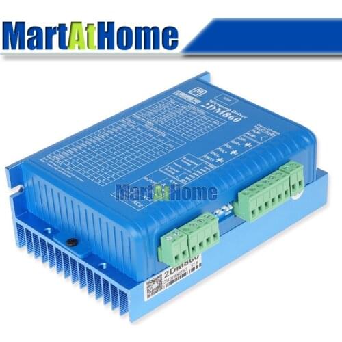 CNC 2-Phase Digital Stepper Driver 2DM860 24~80V AC 30~110V DC 7.5A 200KHz Micro Steps 51200 Support PUL/DIR & CW/CCW #SM668 @SD
