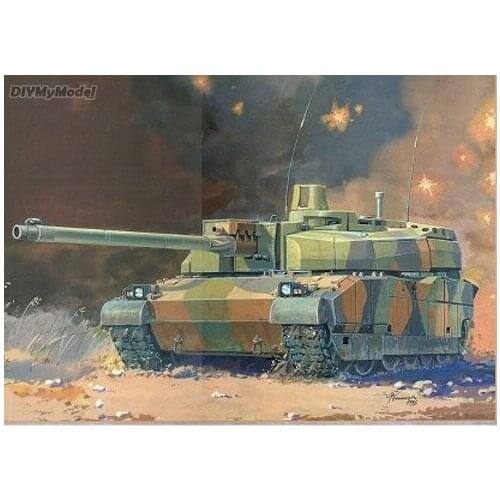 DIYMyModeI Amx-56 Leclerc main battle tank of France DIY Handcraft Paper Model KIT Handmade Toy Puzzles Gift Movie props