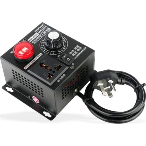 AC 220V 4000W High Precision Adjustable Thyristor Electronic Voltage Regulator Electronic Dimmer Speed/Temperature silicon