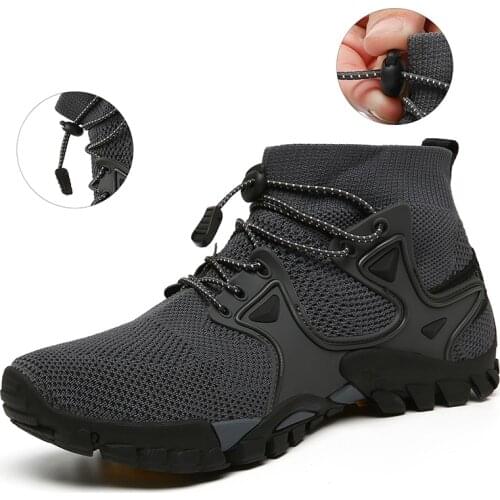 New Mesh Breathable Hiking Shoes Size 36-47 Mens Sports Shoes Outdoor Trail Hiking Mountaineering Sports Shoes Mens Summer