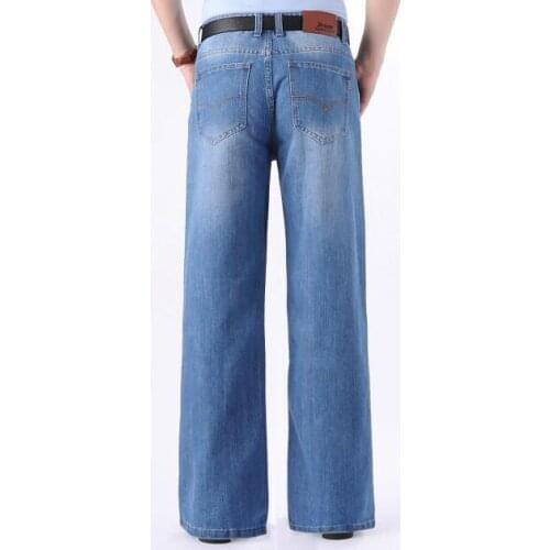 Men Vintage Jeans Loose Wide leg pants