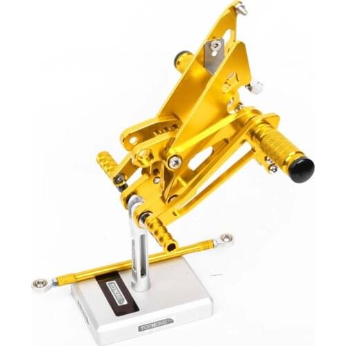 SMOK Motorcycle Pedal For Honda NC30 RVF400 NC35 RVF400 Aluminum Alloy Rearset Foot Pegs Footpeg