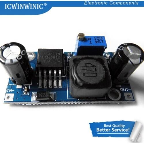 1piece DC-DC Buck Converter Step Down Module LM2596 Power Supply Output 1.25V-30V In Stock