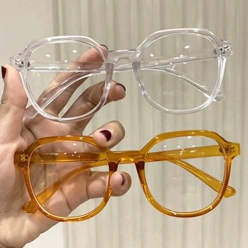 Transparent Computer Glasses Frame Women Men Anti Blue Light Round Eyewear Blocking Glasses Optical Spectacle Eyeglass