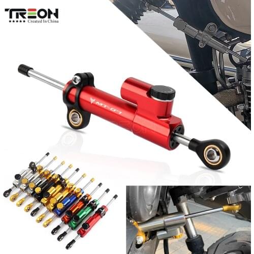 TREON Motorcycle Adjustable Steering Damper Stabilizer For Yamaha MT 07 MT-07 MT07 MT09 MT 09 MT-09 Accessories