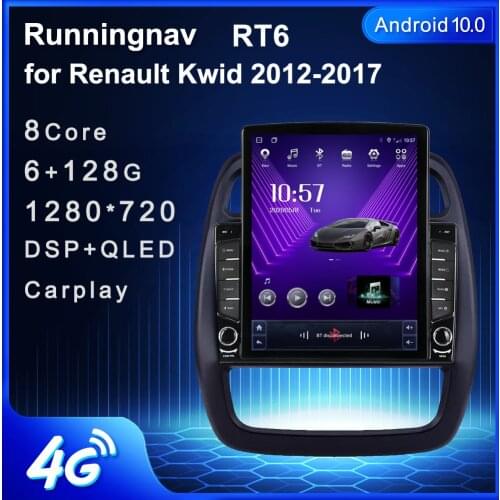 Runningnav For Renault Kwid 2012-2017 Tesla Type Android Car Radio Multimedia Video Player Navigation GPS