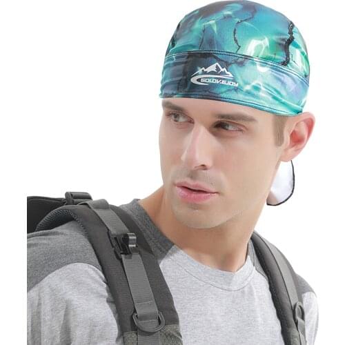 Sports Pirate Headscarf Cap Quickly Dry Cycling Cap Breathable Running Bandana Head Scarf Pirate Hat For Sports Cycling Headwear