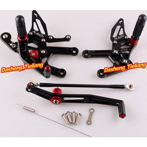 CNC Motorcycle Rearset Rear Set Foot Pegs For Yamaha YZF R6 2006 2007 2008 2008 2009 2010 2011 2012 2013 2014 2015 2016 Aluminum