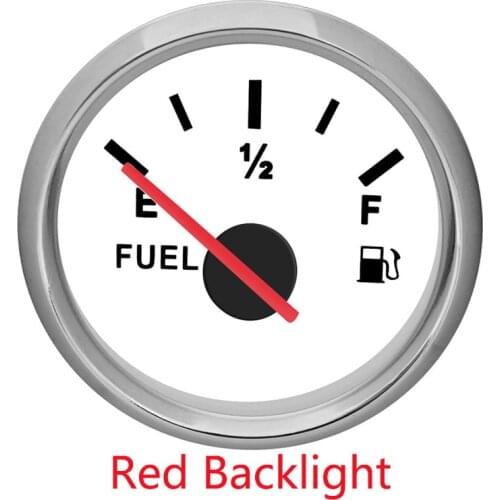 Waterproof Fuel Level Gauge 2 Types Car Fuel Level Indicator With Backlight Fit For Motorcycle gasoline Meter Yacht Boat Marine