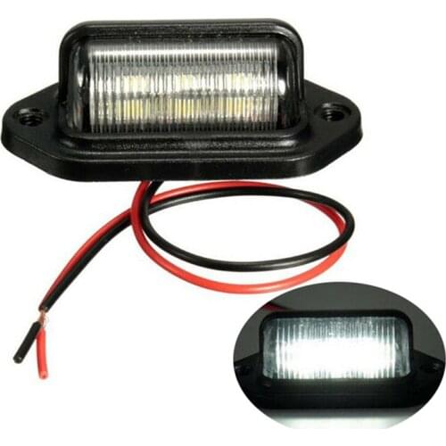 High Quality 1PC Waterproof IP65 License Plate Light Car Truck Trailer Step Lamp License Plate Light Car Accessories