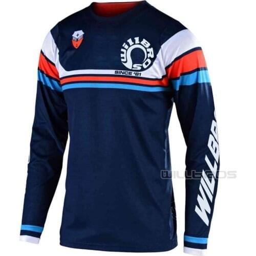Willbros MX SE AIR SECA T-shirt Mountain Bicycle Offroad Summer Jersey Mens Motorcycle Motocross Long Sleeve
