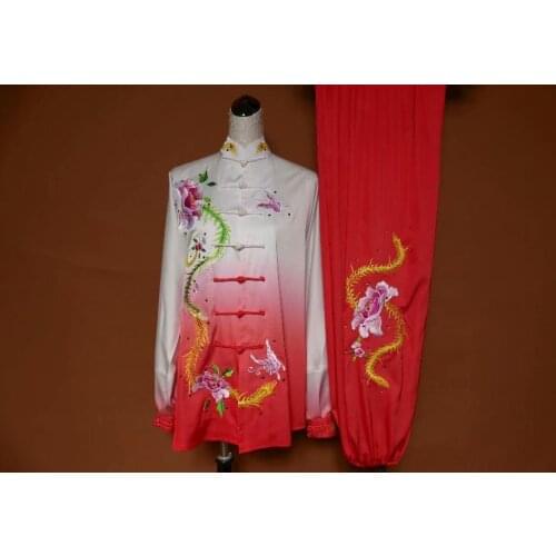 Wushu taichi taiji clothes changquan uniform Martial arts competition clothing embroidered kungfu nanquan taolu clothes uniform