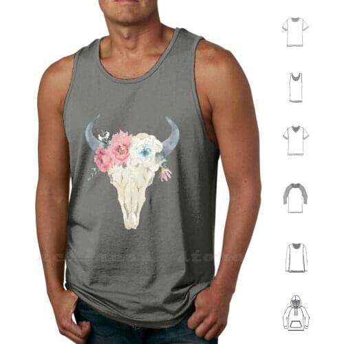 Stay Wild Boho Chic Design Tank Tops Vest 100% Cotton Boho Chic Boho Bohemian Indie Hippie Hippy Steer