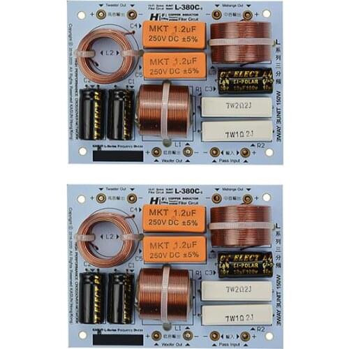 1pair KASUN L-380C 3Way 3Unit HiFi Speaker Frequency Divider frequency board