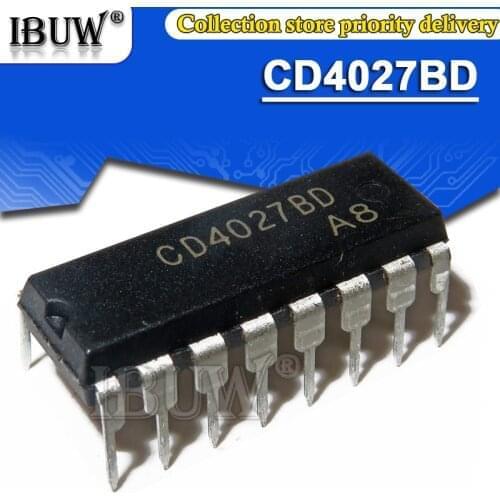 100PCS CD4027BE DIP16 CD4027 DIP-16 CD4027BD DIP