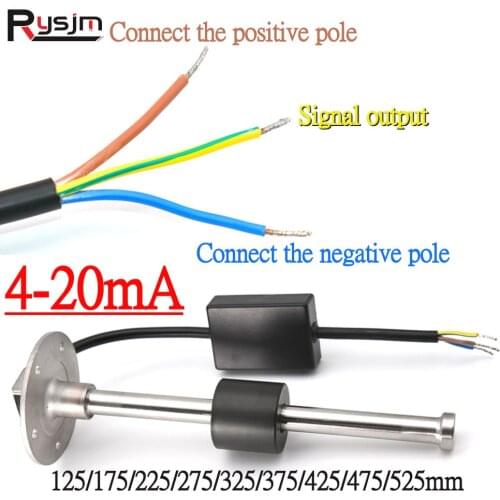 125/150/175/200/225/250/575mm Car Current Sensor 4-20mA Signal 5% Accuracy DC24V~36V Current Detection Sensor For Electric Motor