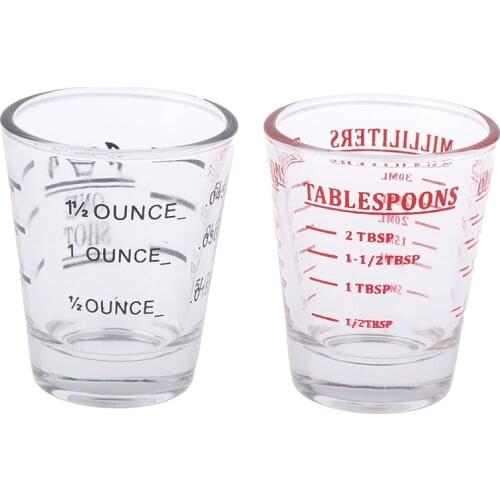 30ml Glass Measuring Cup Kitchen Drinkware Accessories Breakfast Milk Coffee Cup Professional Modulating Tool