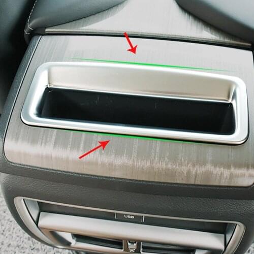 Car Rear Armrest Box Cover Storage Box Trim Decorative for Nissan Murano 2015 2016 2017 2018 2019 2020 2021 Accessories Styling