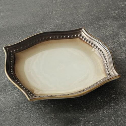 Plate Vajilla Dinner Plates Platos Plateau Plate Table Basse Ceramic Tableware Western Dishes Dessert Steak Plates посуда тарел