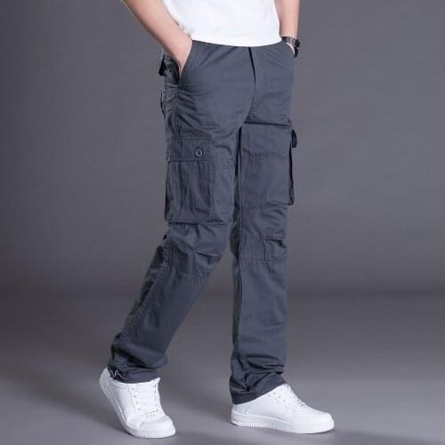 Spring Autumn Lightweight Multi Pocket Militar Tactical Cargo Pants Men Combat Army Military Pants Joggers Cotton Man Trousers