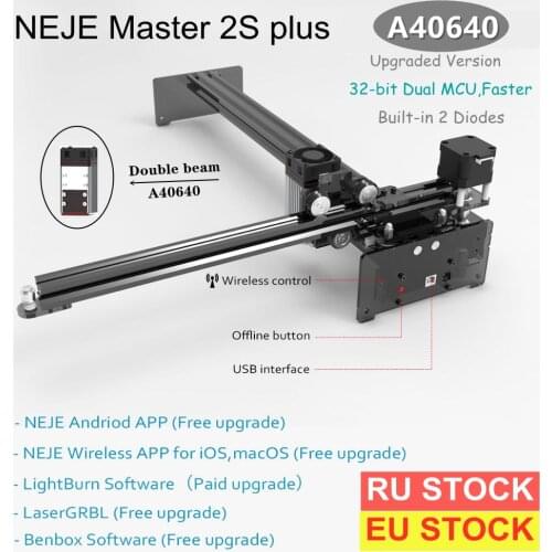 NEJE Master 2S Plus 30W/40W CNC Router Laser Engraver Engraving Cut Machine Large Area Cutter-App Control-Bluetooth-Lightburn