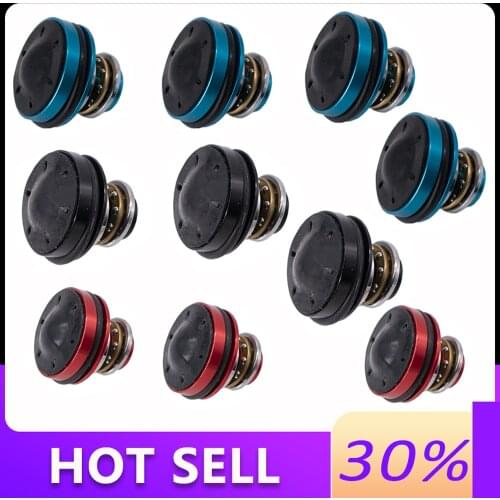 CNC Aluminum Alloy Silent Bearing Mushroom Piston Head For Airsoft AEG Ver.2/3 JinMing8 Hunting Army Accessories Paintball