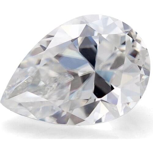 Pear Moissanite Stone Loose Simulated Diamond D Colorless Brilliant VVS Clarity Gemstones for Engagement Ring Pendant