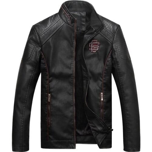 Hot Sale Leather PU Jacket Men Casual Motorcycle Windbreaker Jackets agasalho masculino Mens Faux leather Coats Male Wholesale