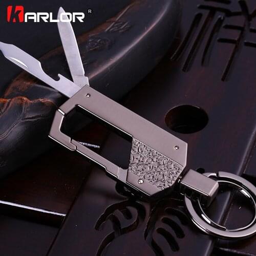 Muti-function Keychain Key Holder Car Keyring With Knife Screwdriver Bottle Opener Tool Automobiles Car Styling Accessories Gift