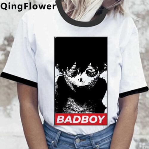 My Hero Academia Bakugou Todoroki Boku No Hero Academia t shirt female kawaii couple clothes couple grunge summer top vintage