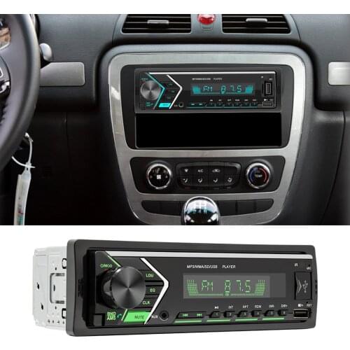 Multimedia Car Stereo -LCD Audio and Hands-Free Calling, Built-in Microphone, MP3, FM Radio Receiver