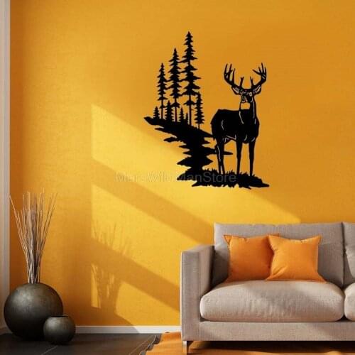 Mountain Silhouette Wall Decal Mountains Vinyl Sticker House Murals For Living Room Mordern Room Decoration