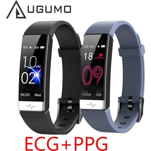 UGUMO 2021 New Smart Watch Bracelet IP68 Waterproof SmartWatch ECG PPG HRV Heart Rate Monitor Blood Presures Health Bracelet