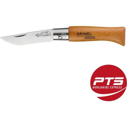 Opinel France Made Knife Model Genuine Luxury Carry on Folding Tactical Minimal 8 gr Beechwood Carbon Steel Pocket Beech Handle