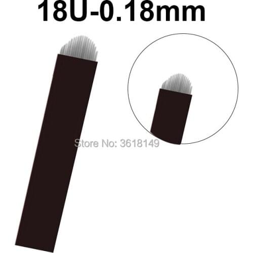 Lamina Tebori 18U Microblading Needle for Permanent Makeup Eyebrow Lip Tattoo Blades 12U 14U 16U 12 Flex 14 Flex for Manual Pen